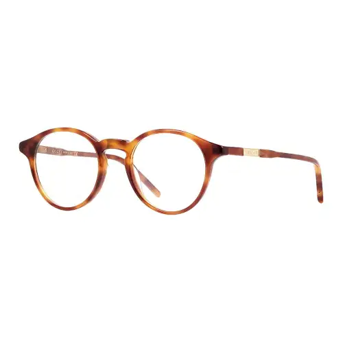 GUCCI Minimalist Style Plate Round Prescription Glasses Men's