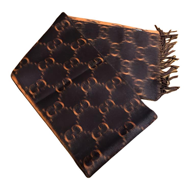 Мужской шарф Gucci (коричневый)