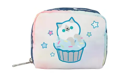 Skechers LeSportsac LePoesi, Collaboration Fabric Clutch Coin Purse Small Women's Multicolor