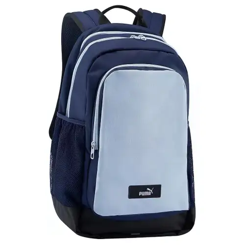 PUMA Polyester Backpack Medium Unisex Navy Blue & Sky Blue