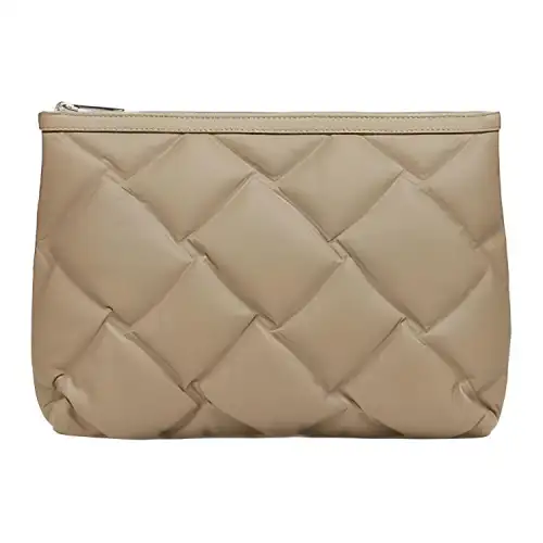 Bottega Veneta Cow Leather Clutch Men's Beige