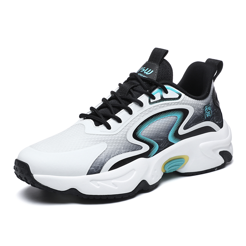 JSWEI Cushioning Slip Resistant Abrasion Resistant Low top Casual Running Shoes Men’s