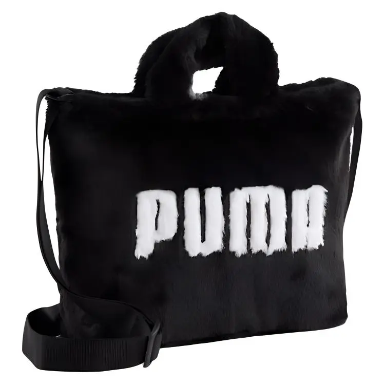 PUMA Polyester Tote Bag, Shopping Bag, Shoulder Bag, Crossbody Bag, Handbag Mini Women's Black