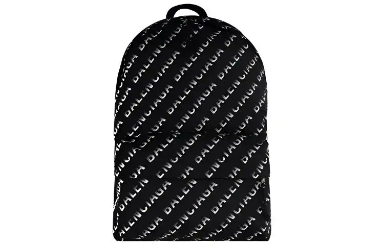 Balenciaga WHEEL Nylon Fabric Backpack Unisex Black