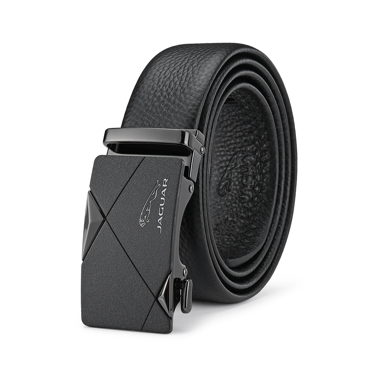 JAGUAR Leather Belts Men's Width 3.5 Cm