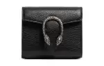 GUCCI Genuine Leather Wallet Women's Black