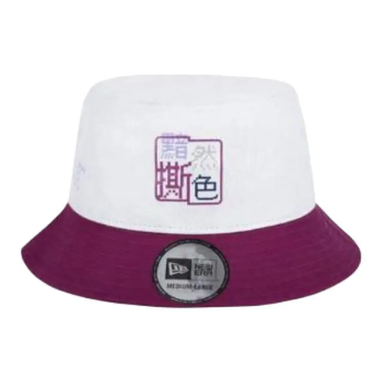 New Era Bucket Hats Unisex White/Purple