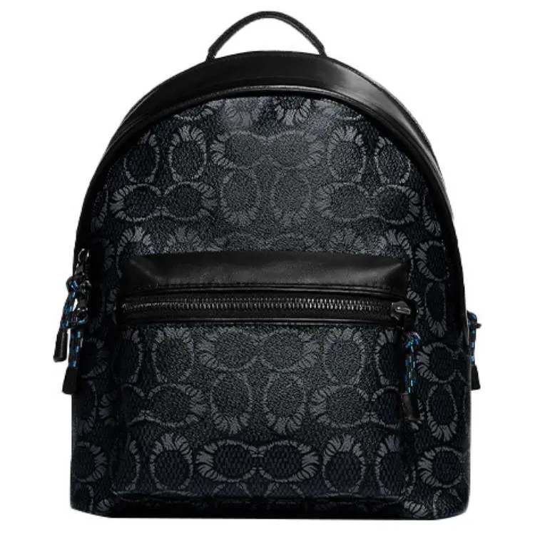 COACH Michael B. Jordan Collaboration Charter Coated Canvas With Calfskin Backpack Men's Black