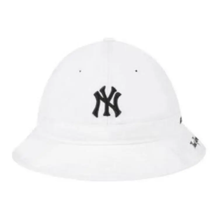 New Era Canvas Bucket Hats Unisex White