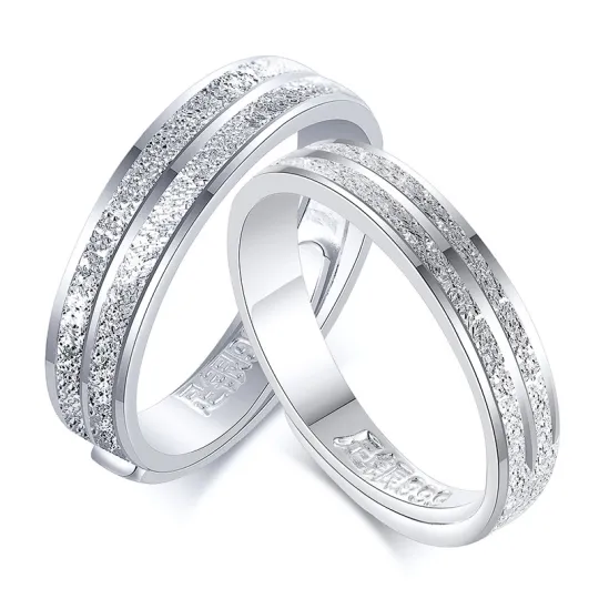 LIANDUO 999 Fine Silver Rings Unisex Silver