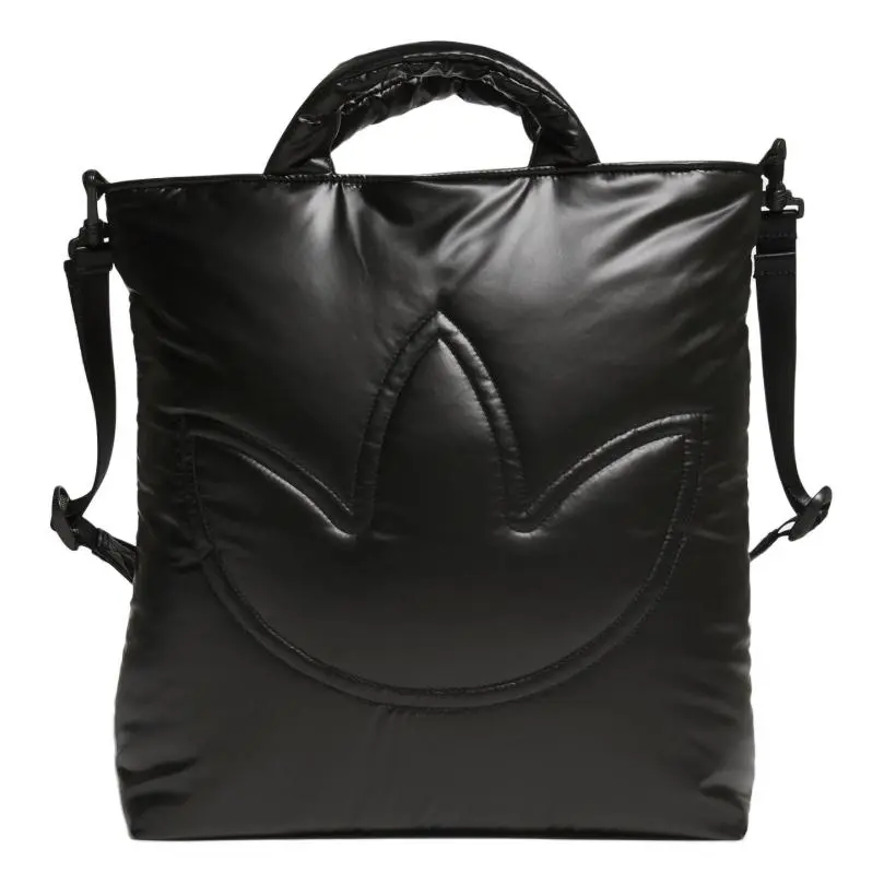 Adidas Originals Trefoil Polyurethane Shoulder Bag, Crossbody Bag, Handbag Regular Unisex Black