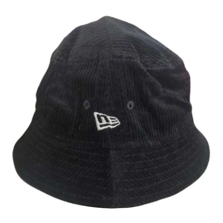 New Era Corduroy Bucket Hats Unisex Black