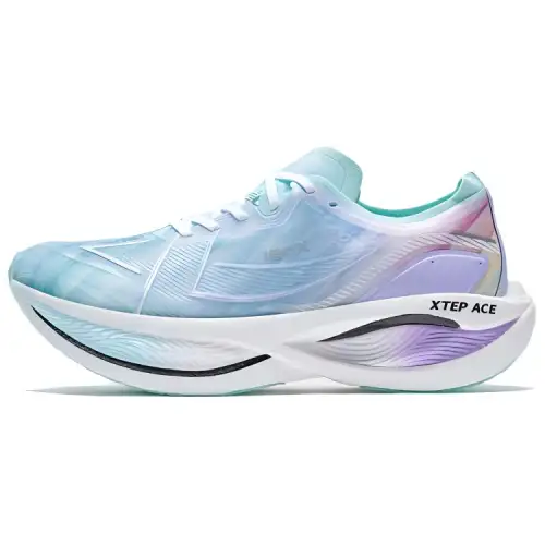 Xtep 160X 3.0 pro fluorescent version comfortable and versatile shock-absorbing and wear-resistant low-top running shoes men's blue and purple