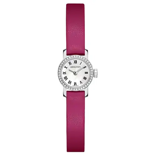 LONGINES Quartz Movement 30m Waterproof Women's Watch 16mm Mother of Pearl Color Watch Dial