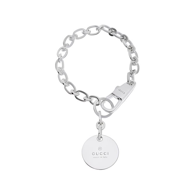 Браслет Gucci Logo (серебряный)