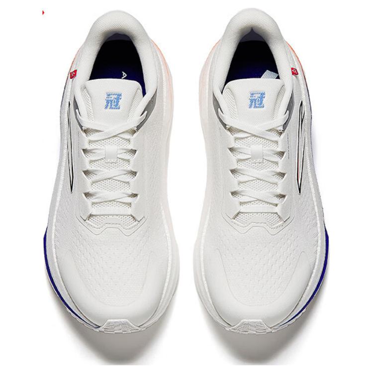 Anta Champion 3SE Slip Resistant Abrasion Resistant Low top Nitrogen Technology Running Shoes Men’s White Orange Black