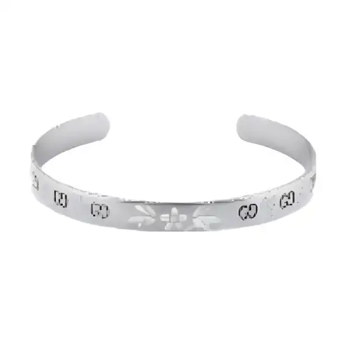 GUCCI Icon Bangles Unisex Silver