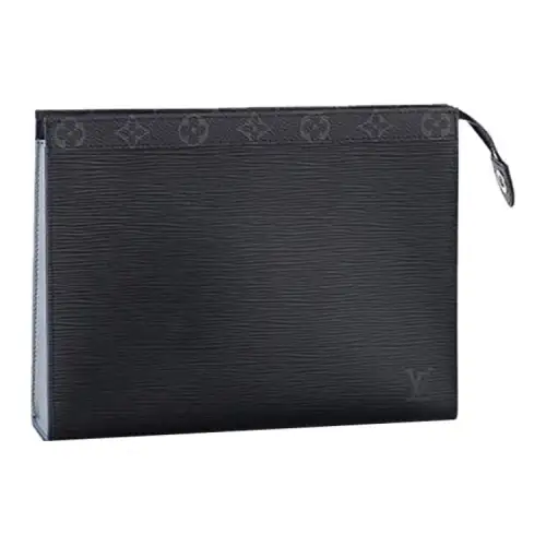 LOUIS VUITTON Pochette Metis Epi Leather With Coated Canvas Messenger Bag Clutch Men's Black