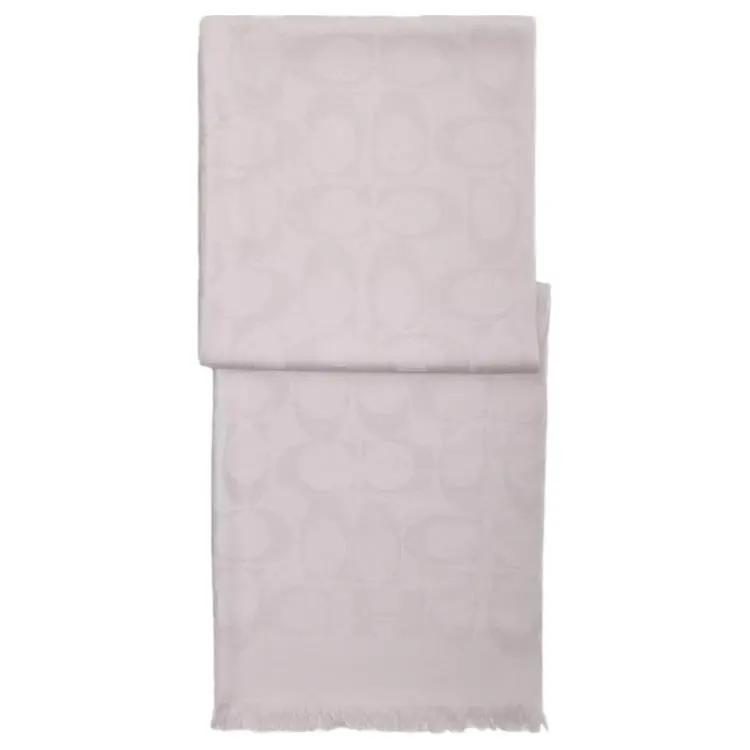 COACH Silk Knit Scarves Women's Gray