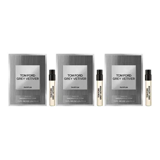 TOM FORD Gray Vetiver Perfume Sample Sets Parfum Grapefruit Neroli Fragrance Root Grass 1.5m L*3