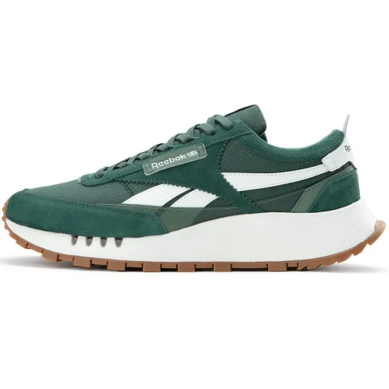 Reebok CL LEGACY W+ Anti Slip And Wear Resistant Height Increasing Low Top Running Shoes Unisex Dark Green