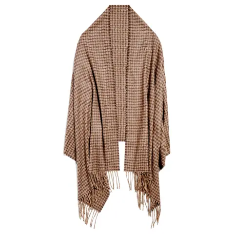 Balenciaga Wool Shawls Women's Brown