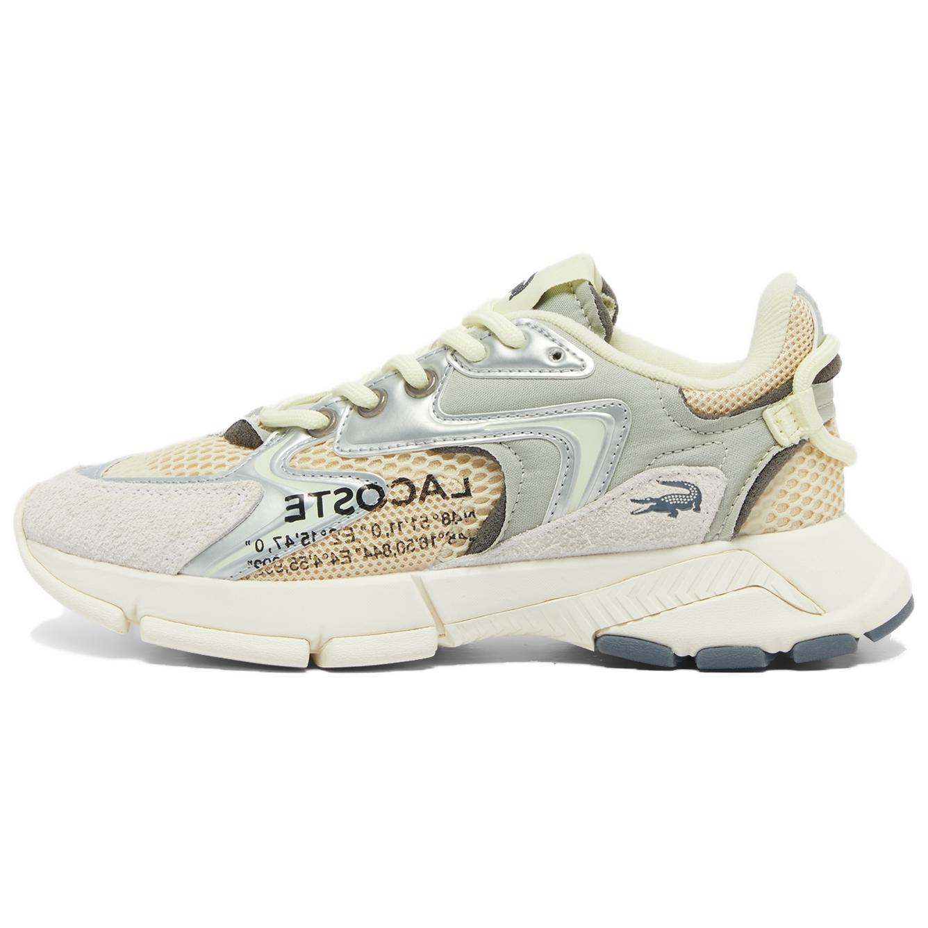 LACOSTE Французский крокодил L003 Нео удобная и универсальная жизнь с низким уровнем для отдыха обувь женский Рисовый серебряный серый