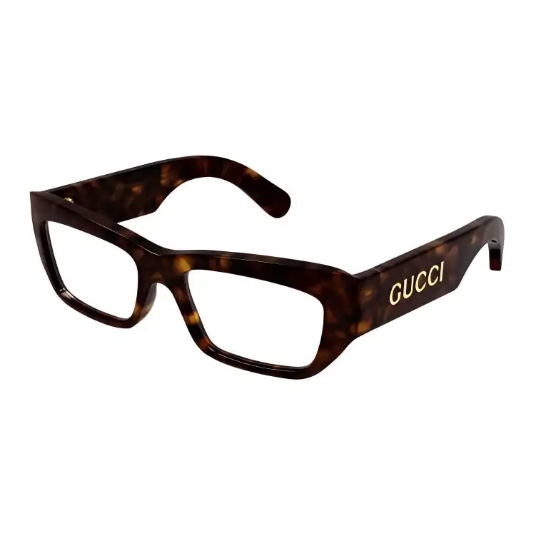 GUCCI Square Eyeglass Frames Men's Tortoiseshell