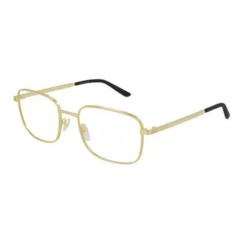 GUCCI Square Prescription Glasses Men's Gold