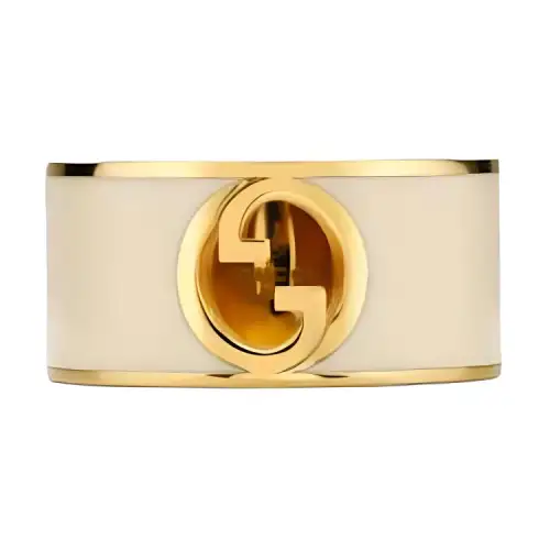 GUCCI Gucci, fashionable jewelry, enamel, golden ring for men and women, with your logo imprint, for beloved