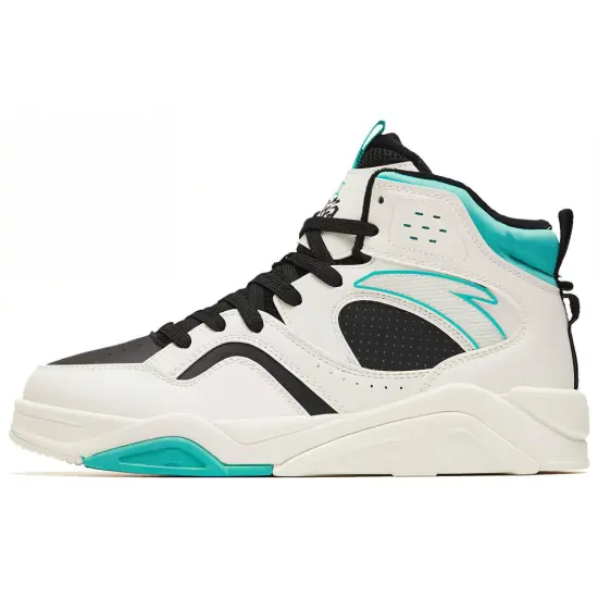 ANTA Lieyan3.0 Skateboard Shoes Men High-Top Black Blue