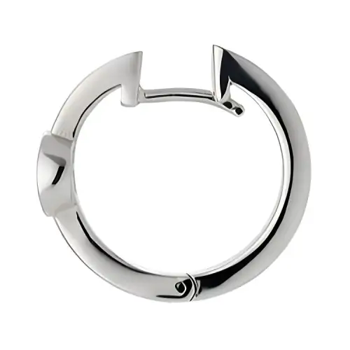 GUCCI Interlocking 925 Sterling Silver Earrings Unisex Silver