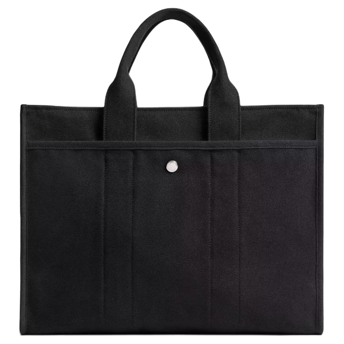 COACH Canvas Tote Bag, Shopping Bag, Handbag Large Women's Black