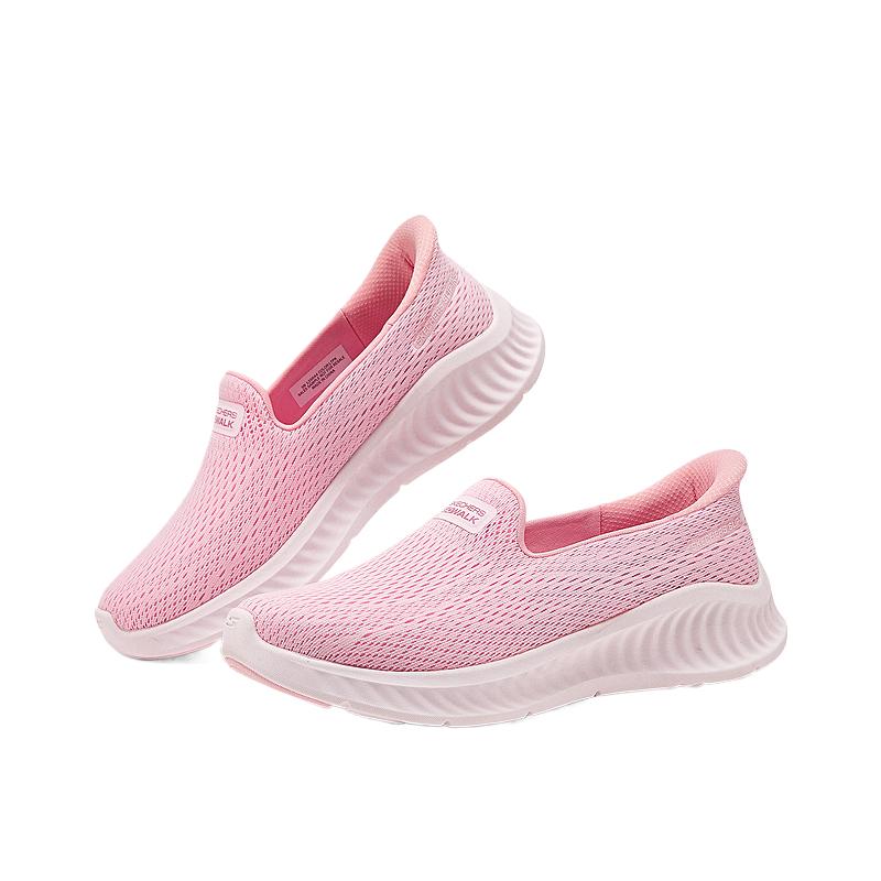 Skechers Women’s GO WALK Mesh Breathable Low top Casual Shoes Women’s Light Pink