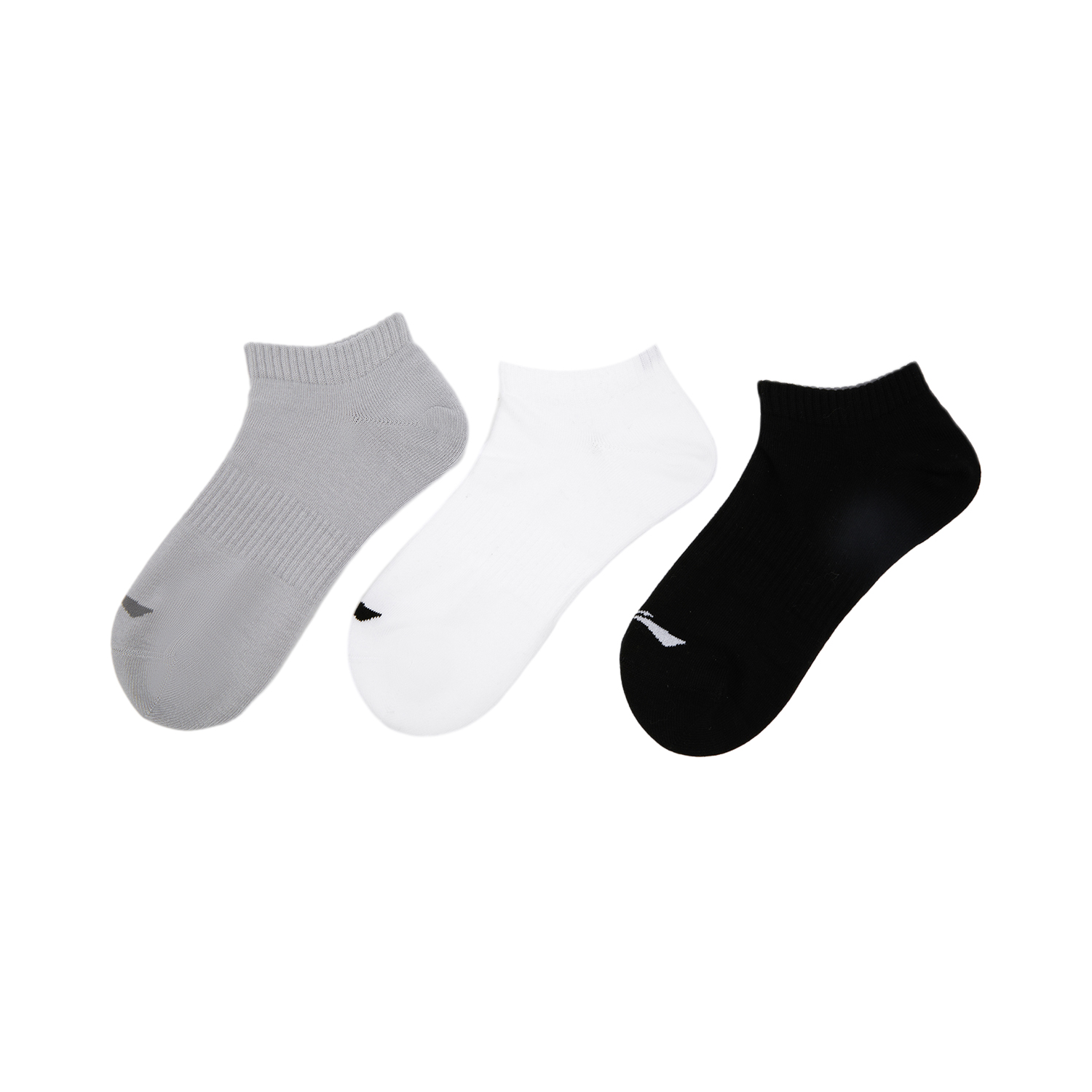 Li Ning Sports Life Collection Ankle Socks Unisex 3 Pack