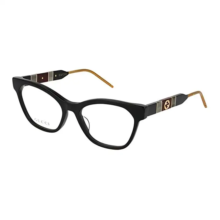 GUCCI Cat Eye Cat Eye Eyeglass Frames Women's Black