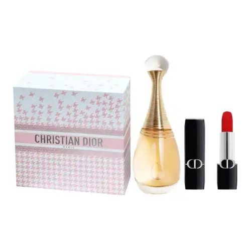 DIOR Lipstick, perfume, fuchsia set, gift box, lemon floral tuberose contains rose with jasmine