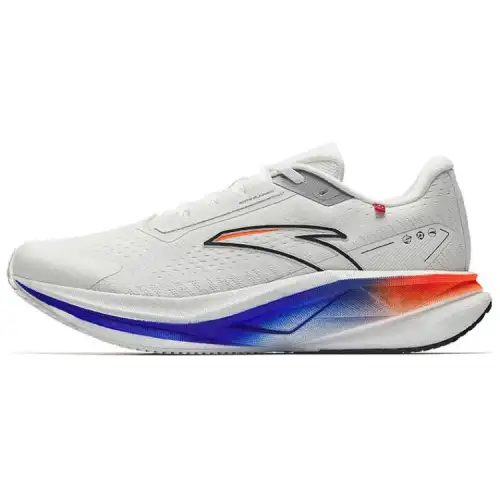 Anta Champion 3SE Slip Resistant Abrasion Resistant Low top Nitrogen Technology Running Shoes Men's White Orange Black