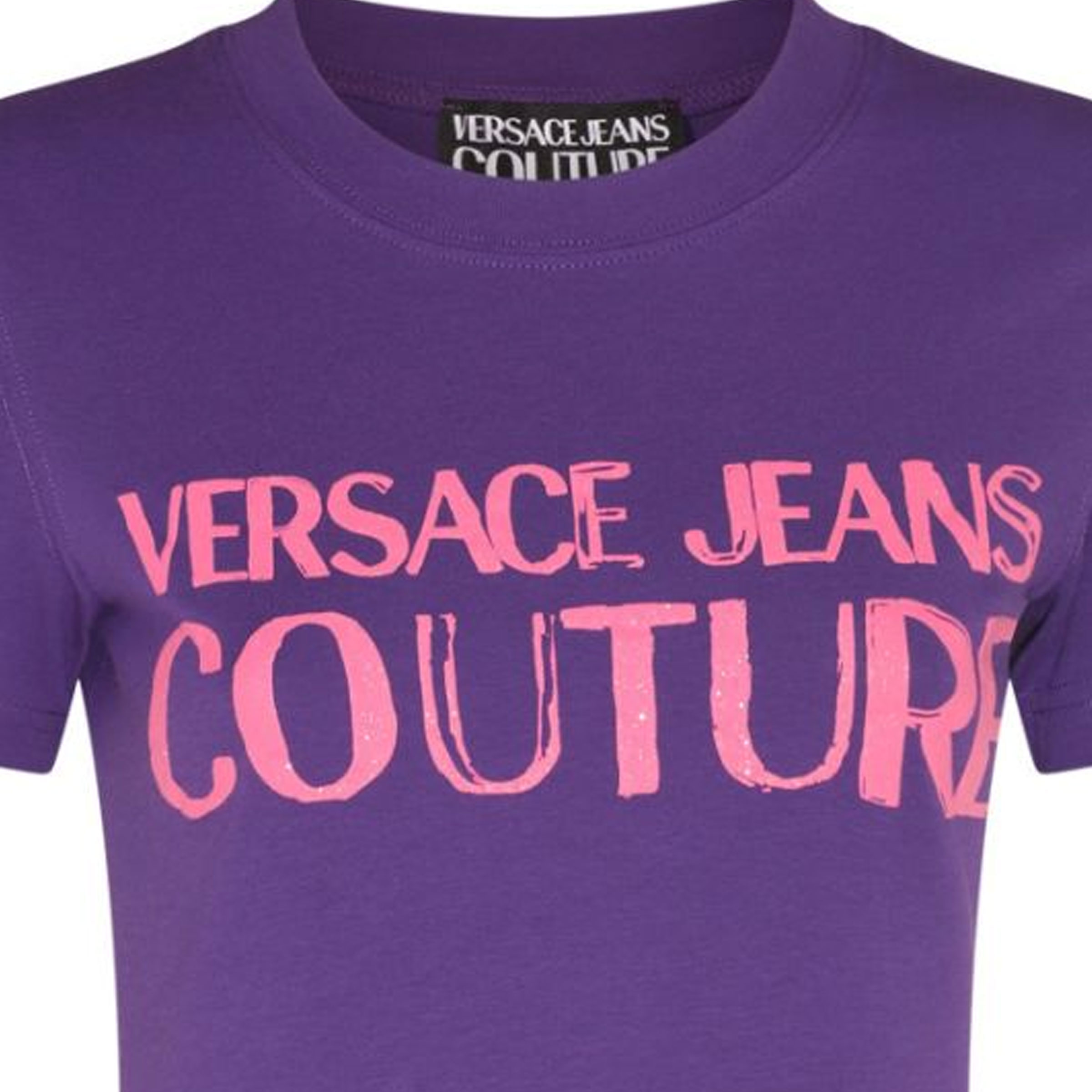 Женская футболка Versace JEANS COUTURE SS23 (фиолетовая) — фото 5