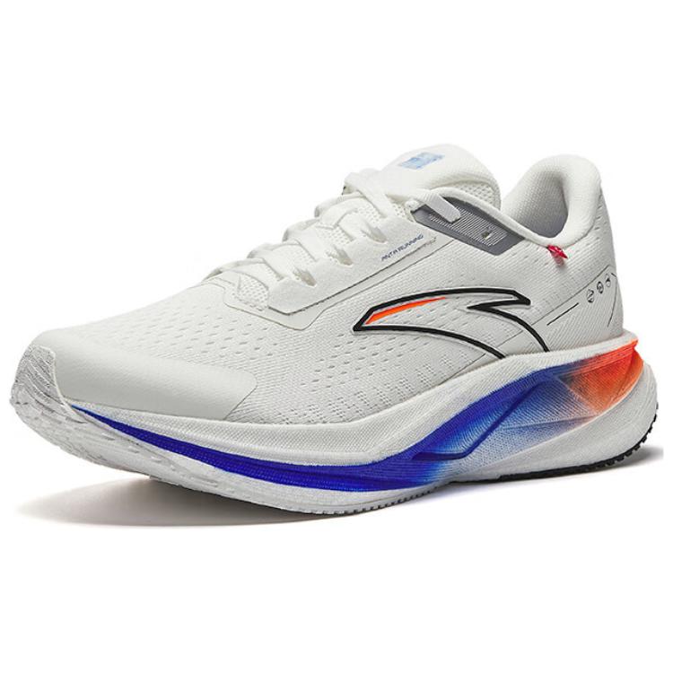 Anta Champion 3SE Slip Resistant Abrasion Resistant Low top Nitrogen Technology Running Shoes Men’s White Orange Black