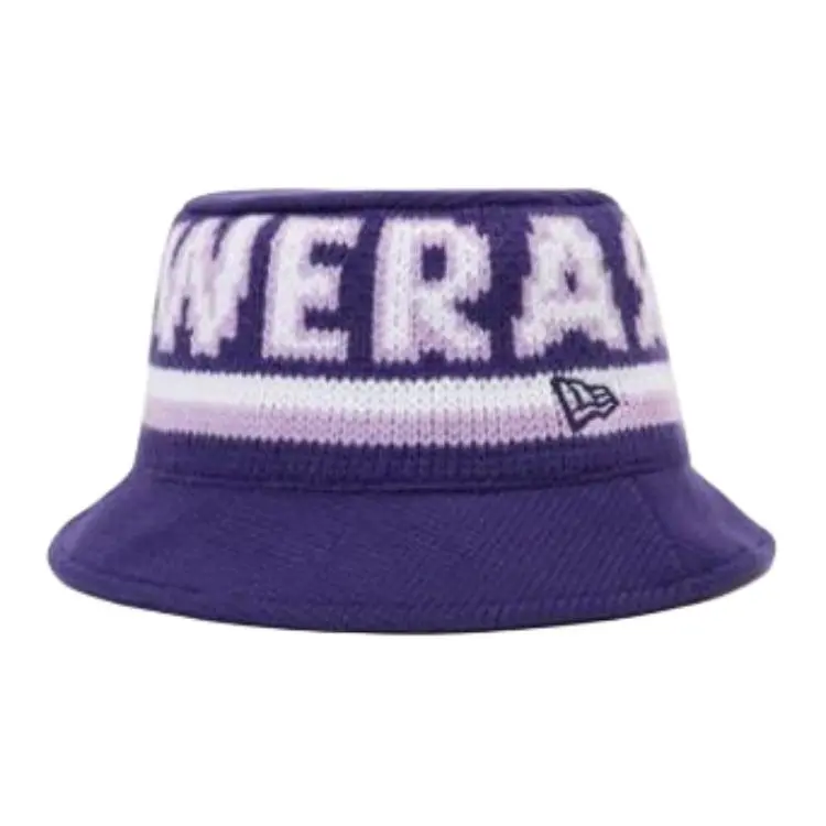 New Era Knitted Fabric Bucket Hats Unisex Purple