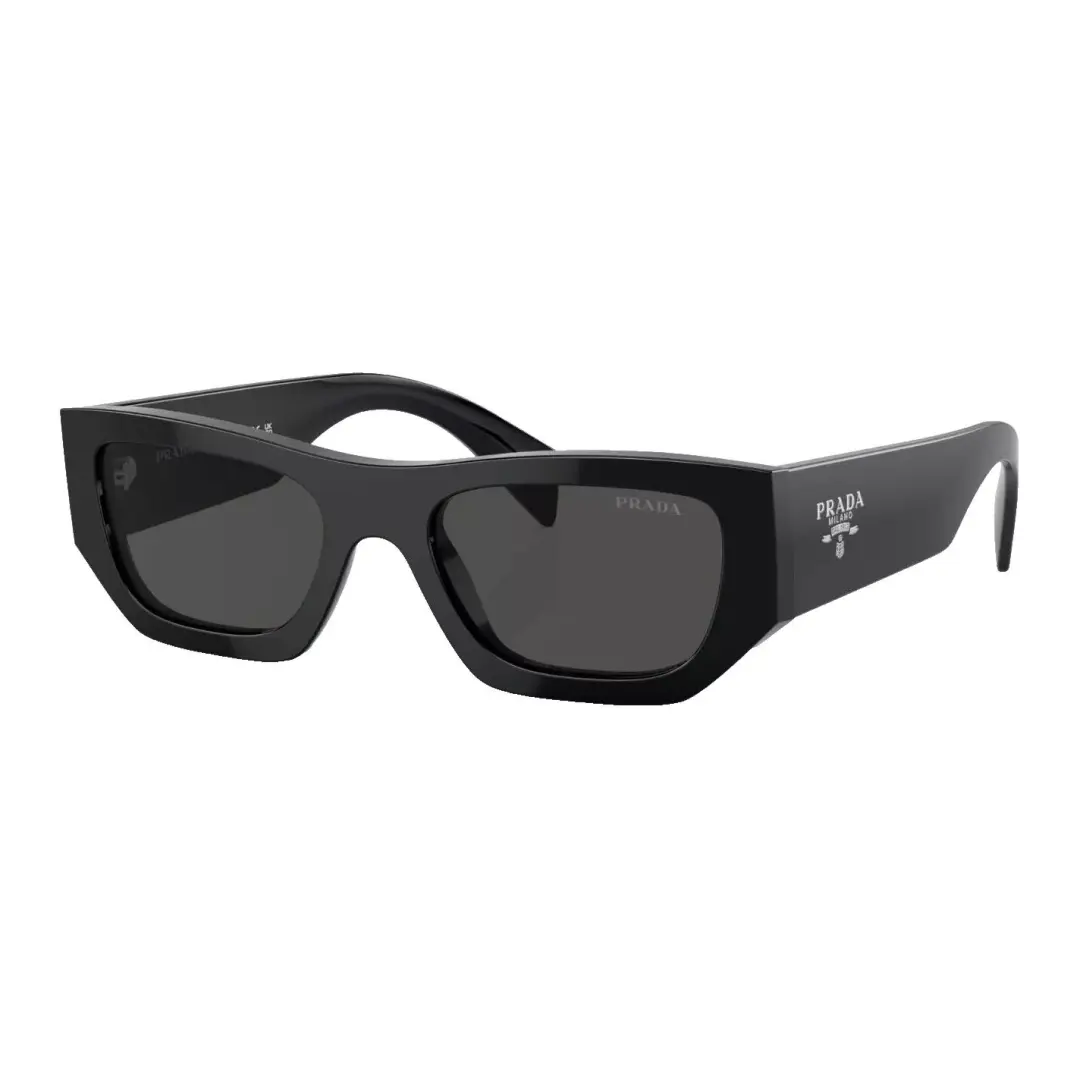 Prada logo-lettering geometric sunglasses