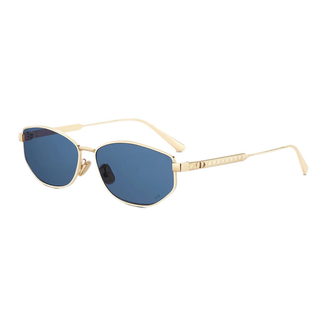 Женские очки Dior Oval Logo Sunglasses (золотые)