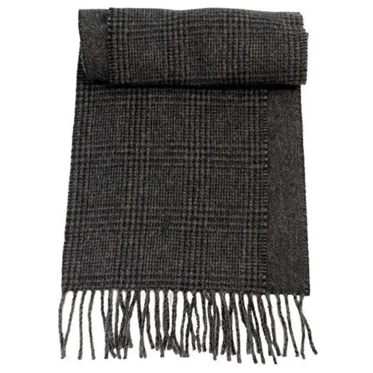Polo Ralph Lauren Wool Nylon Knit Scarves Men's Charcoal Gray