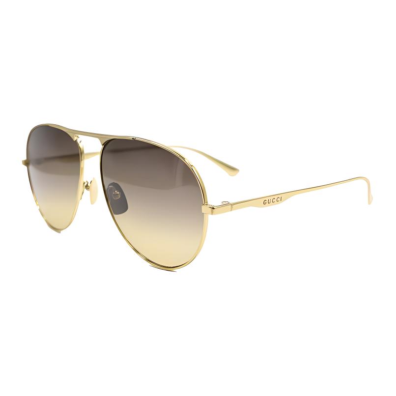 GUCCI Alloy Aviator Sunglasses Men's