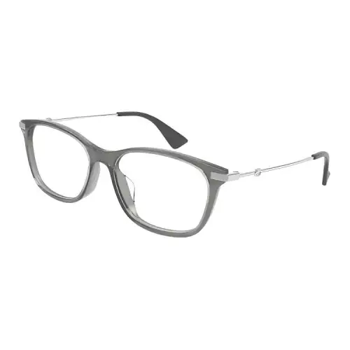 GUCCI Square Eyeglass Frames Unisex Gray