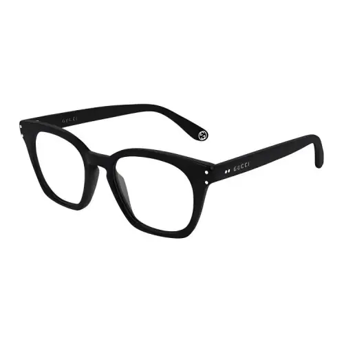 GUCCI Rectangular Eyeglass Frames Men's Black
