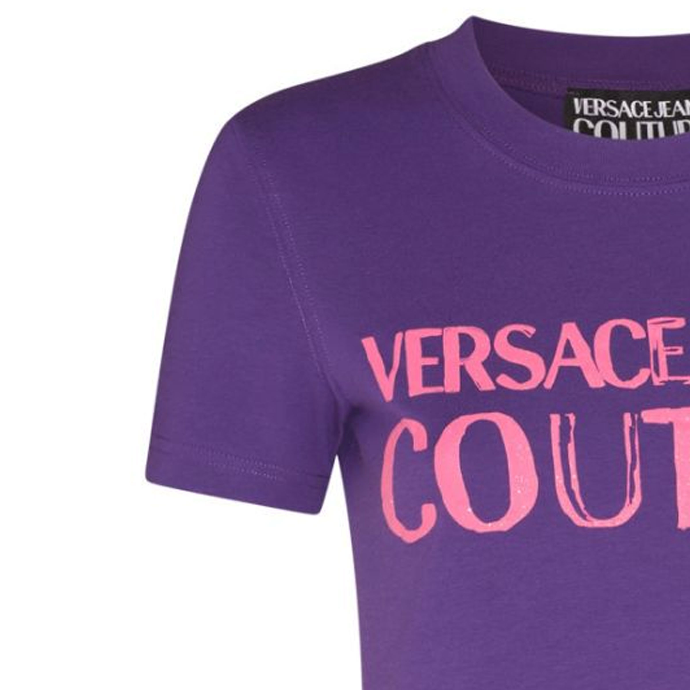 Женская футболка Versace JEANS COUTURE SS23 (фиолетовая) — фото 6