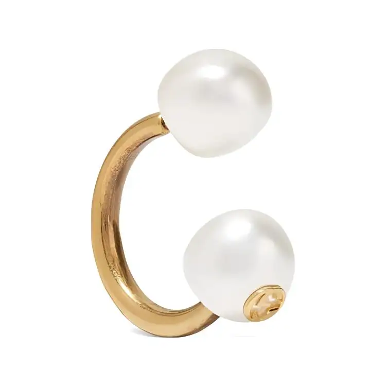 GUCCI Clip On Earrings Unisex Gold