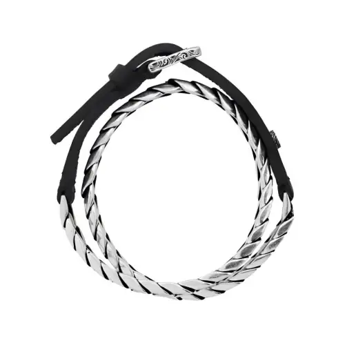 GUCCI 925 Sterling Silver Bracelets Men's Silver